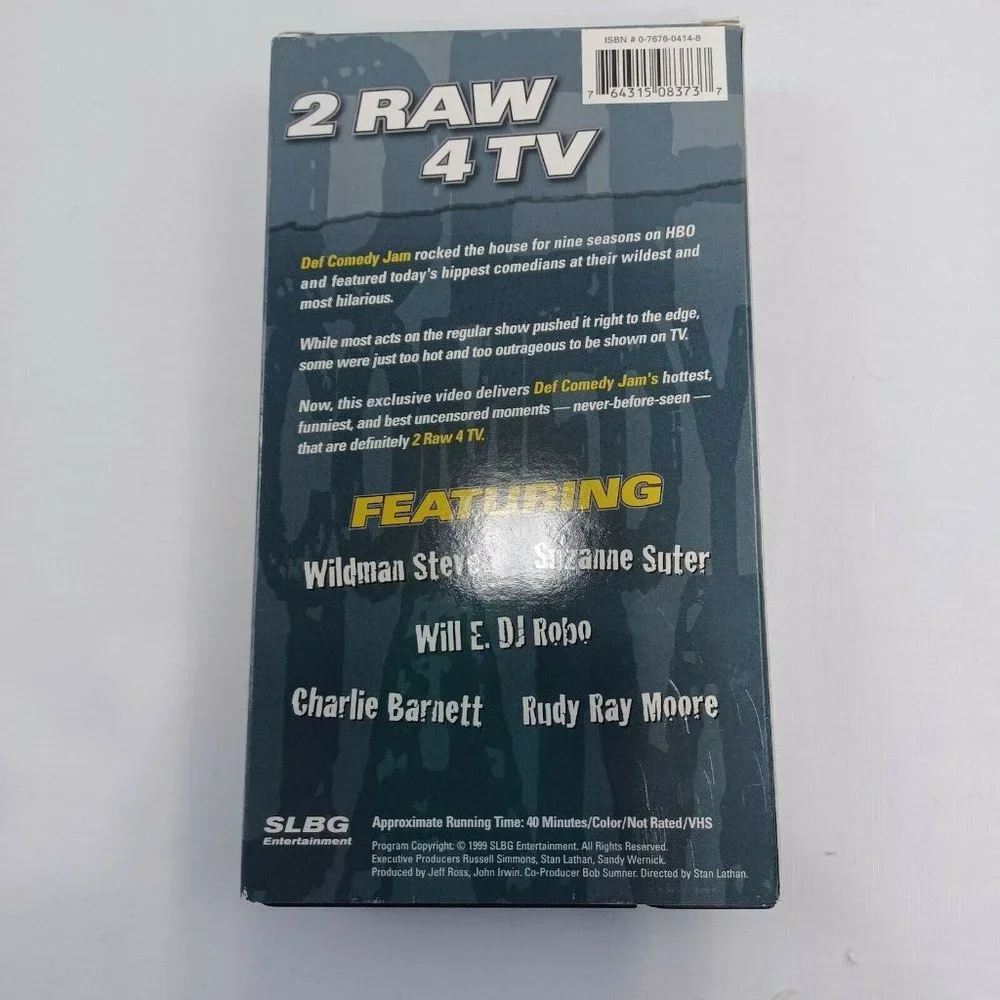 Russell Simmons Def Comedy Jam 2 Raw 4 TV VHS Tape